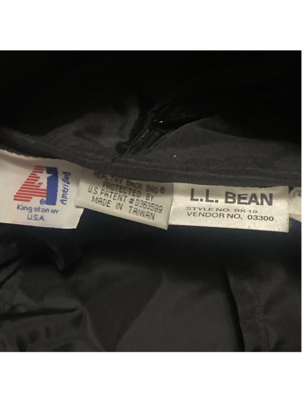 Vintage L.L. Bean Sling Bag USA Made Khaki Crossbody Hiking Daypack